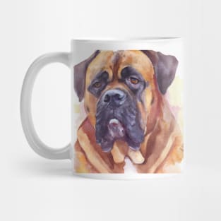 Bullmastiff Watercolor Painting - Dog Lover Gifts Mug